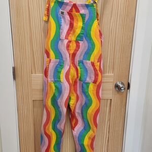 Lucy & Yak Multicolor Striped Overalls